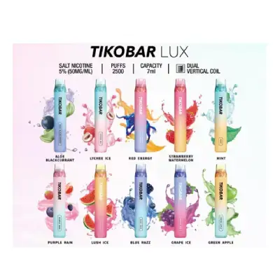 Tikobar Lux 2500 Puffs of Disposable Vape